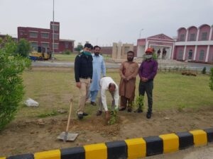 Muhammad Asad Ul Rehman Inaugurating tree planation