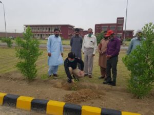 Muhammad Asad Ul Rehman Inaugurating tree planation