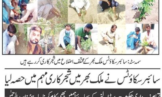 Cyber Scouts Take Initiative of Planting Trees Across Pakistan