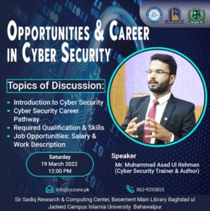 Opportunities and career in Cyber Security