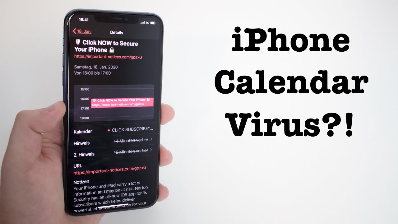 iPhone Calendar Virus