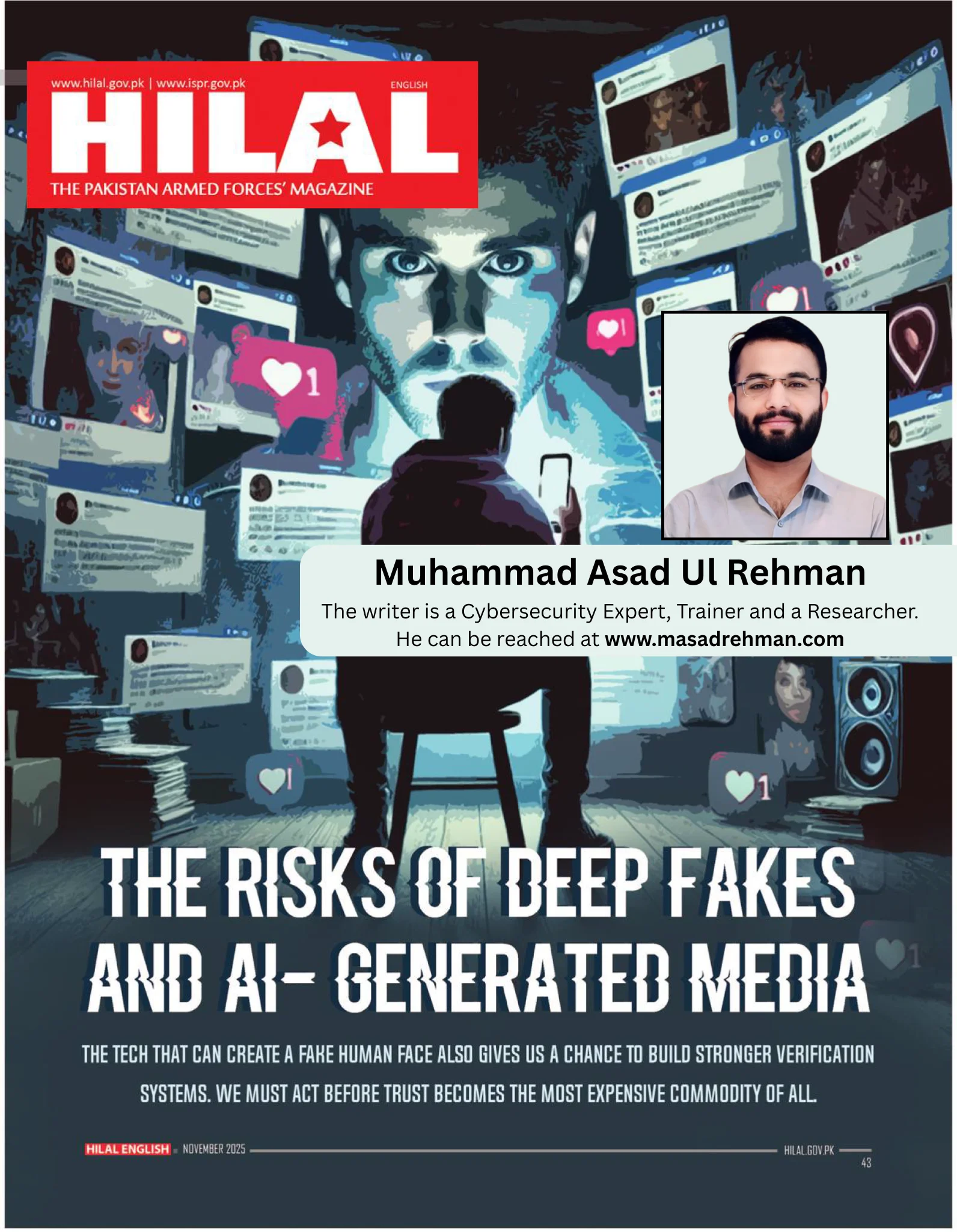 The Risks of Deep Fakes and AI-Generated Media by Muhammad Asad Ul Rehman